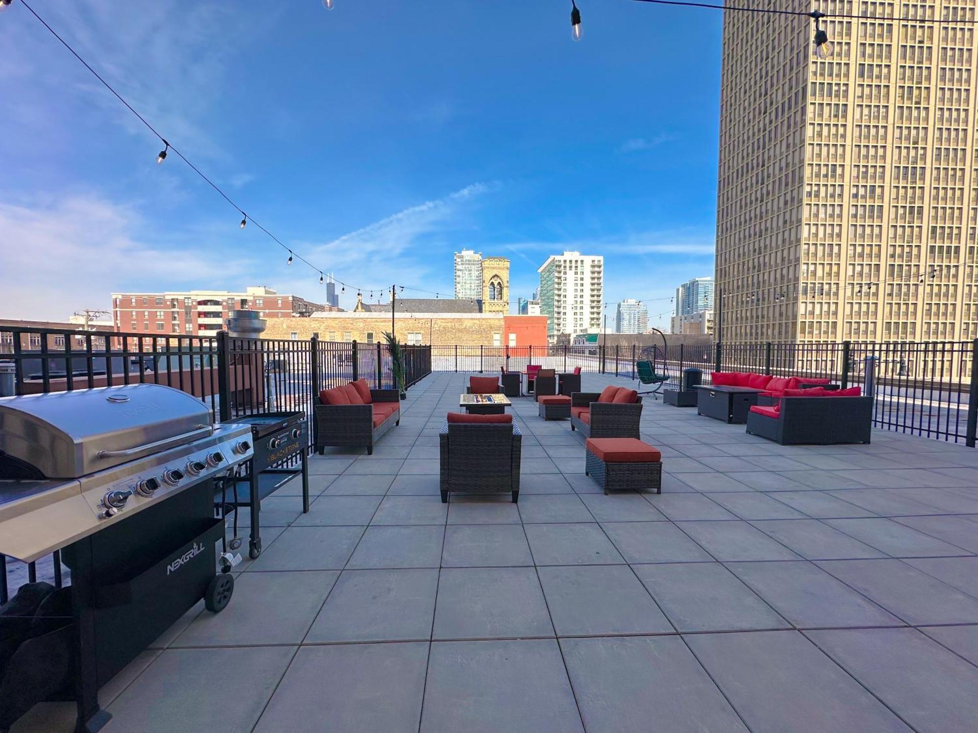 Mccormick Place 3Br Luxury Penthouse Duplex With Personal Rooftop And Optional Parking For 8 Guests In Chicago South Loop Kültér fotó